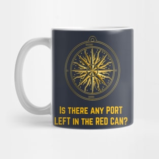 Is there any port left in the red can? Mug